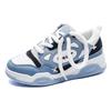 Mode Damen Casual Skateboard Schuhe Dicksohlige Klobige Sneaker Paar Atmungsaktiv Schnürschuhe Vulkanisierte Schuhe Damen Plateau-Sneaker