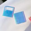 Für Samsung Galaxy Z Flip 4 Fall Transparent Falten Fall Mit Laser Jam Für Samsung Z Flip 3 5g Zflip4 stoßfest Harte Rückseitige Abdeckung