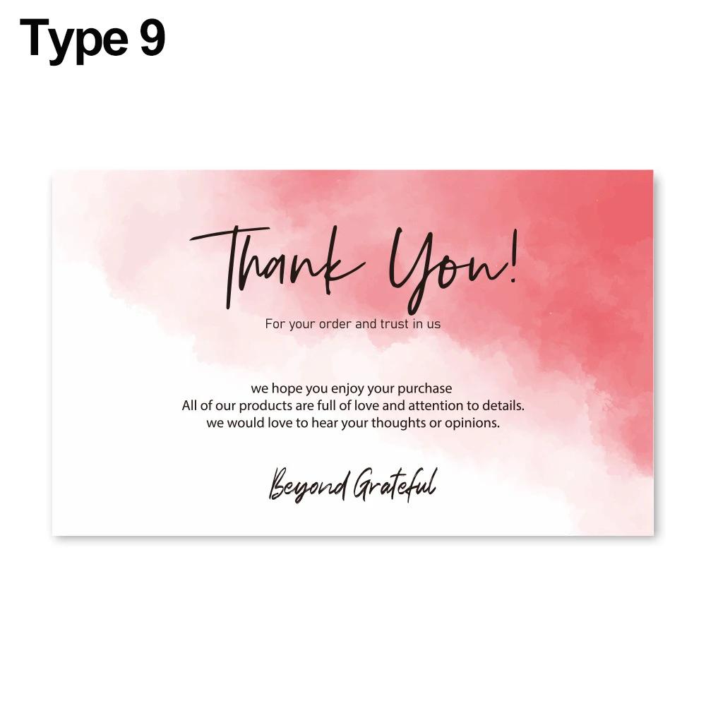 30Pcs Greeting Tags Thank You For Your Order Kraft Paper Card For Small Business DIY Crafts Gift Decoration Card Online Retail