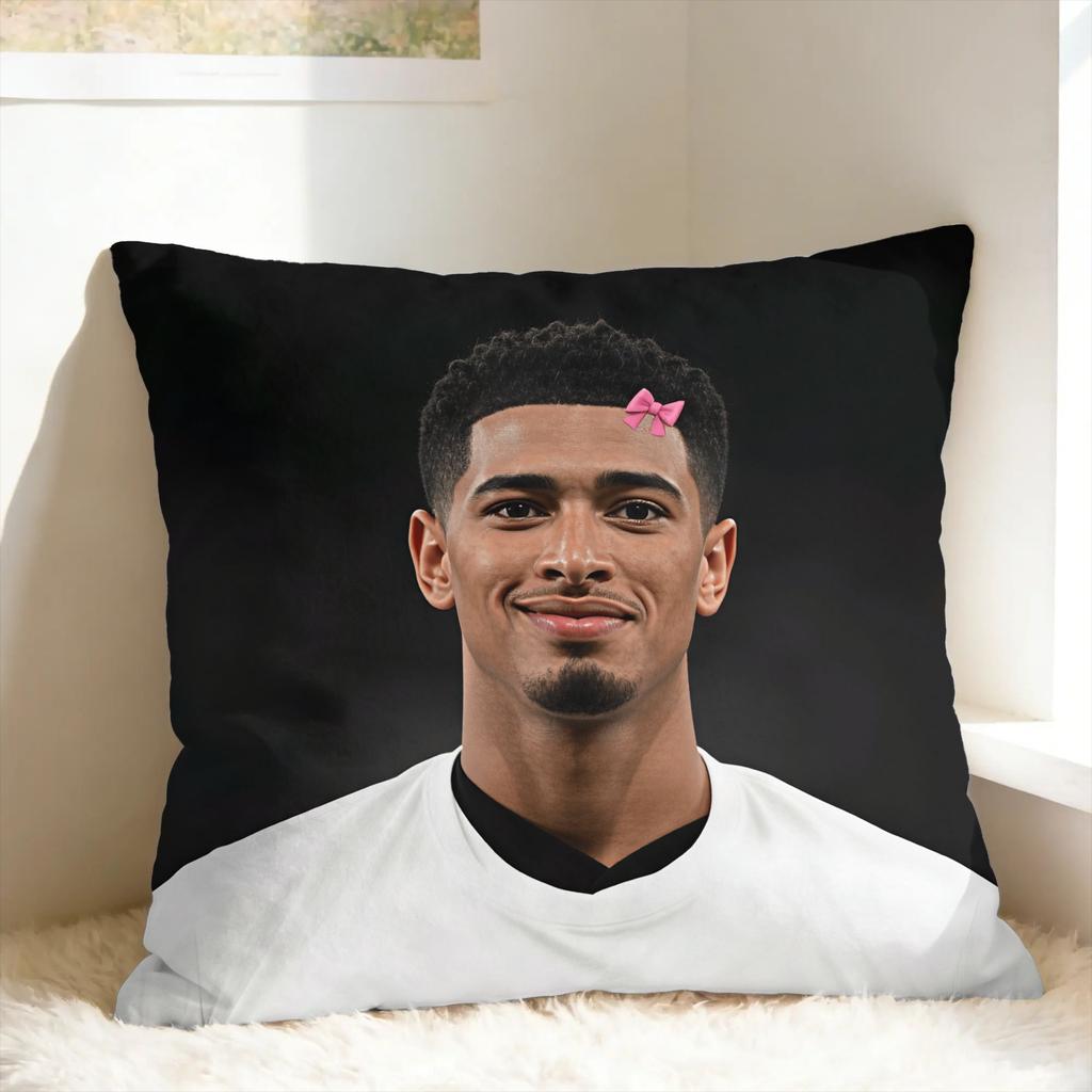 Football J-Jude B-Bellinghams Pillow Cover Morden Pillow Case For Living Room Chair Comfy Pillowcases Gift