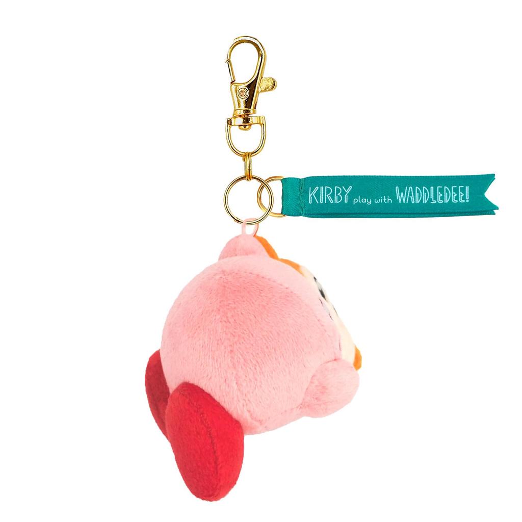 Sanei Boeki Kirby of the Stars Kirby Play with Waddle Dee Mascot Nakayoshi W12 X X H7cm Plush Toy KPWW02 D7.5
