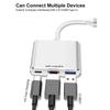 3 In 1 Usb Type C Hub USB C To HDMI-compatible Splitter HUB Type-c To HDMI-compatible USB3.0 Docking Station For Macbook Air Converter