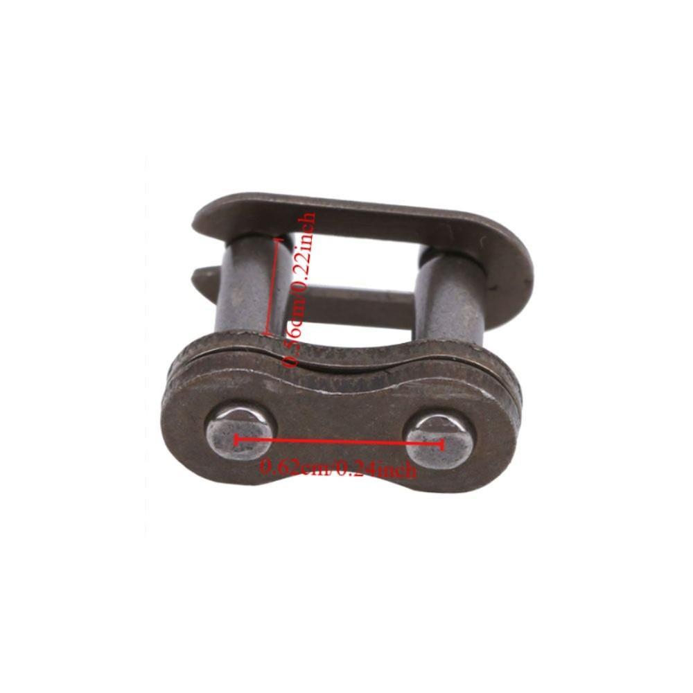 10Pcs Iron 25H Chain Master Link Easy Installation Roller Chain Connecting Links Replacement Repair