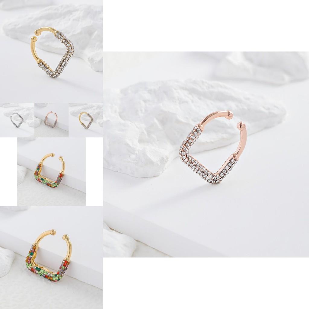 Elegant U-shaped Ear Clips With Alloy Plating Ideal For Birthdays And Weddings