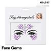 3D Strass Gezichtstattoo Stickers Voor Festival Glitter Make-up Sieraden Sticker Op Gezicht Kristallen Edelstenen Juwelen Diamanten Decoratie