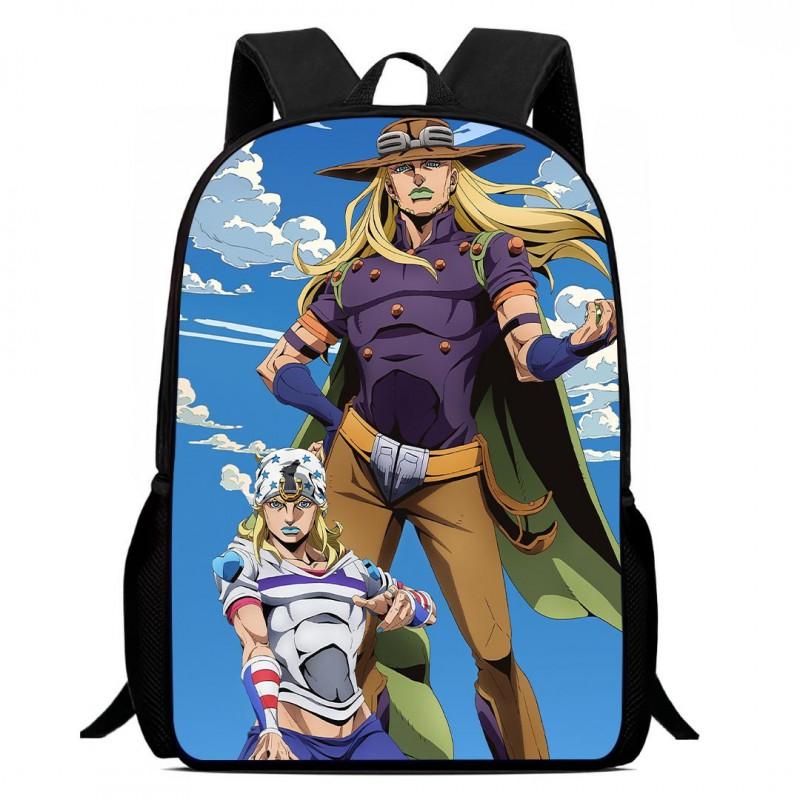 Zaino Scolastico per Bambini del Cartone Animato JoJo's Bizarre Adventure Leggero Ergonomico a Doppia Spalla Con Disegno Stampato Voti