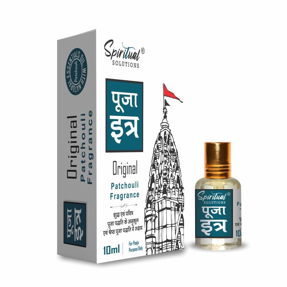 Pooja Itra Mogra 10 ML | Premium Pooja Itra for Home and Mandir | Pure and Natural Fragrances for Worship