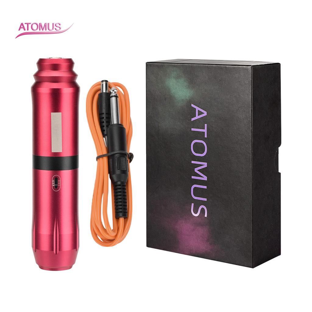 Atomus Tattoo Pen Cartridge Needles Set Pen Motor Tattoos Machine Rotary Tattoo Pen D C Port Design