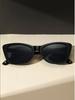 1Pc New Retro Cat-Eye Women's Sunglasses, Uv Protection, Slimming Effect for Large Faces, Trendy, Vacation
