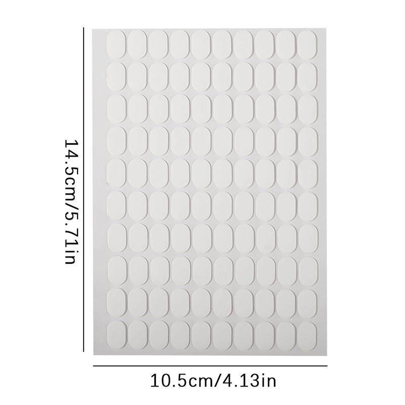 100Pcs Manicure Support Double-Sided Adhesive Tape Transparent Acrylic Nail Art Work Display Board Paste Adhesive Strip Cut-Free