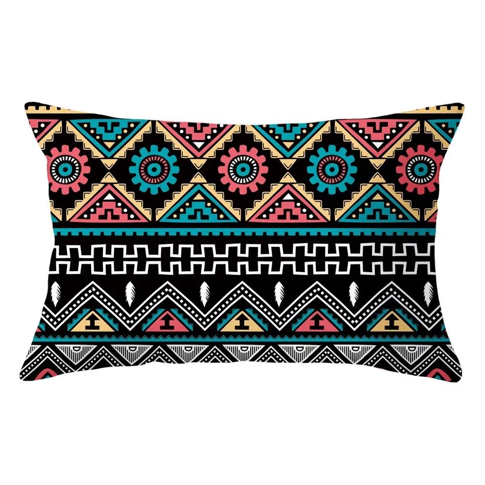 30X50 Bohemian Ethnic Style Pattern Print Decoration Living Room Back Home Polyester Rectangular Pillowcase Sofa Cushion