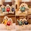 Rabbit Cute Plush Toy Long Ears Stuffed Bunny Appease Doll Children Gift Kids