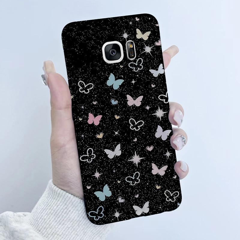 For Samsung Galaxy S7 S7Edge Case Soft TPU Silicone Cover Cute Astronaut Panda Phone Case For Samsung S7 S 7 Edge Coque Funda