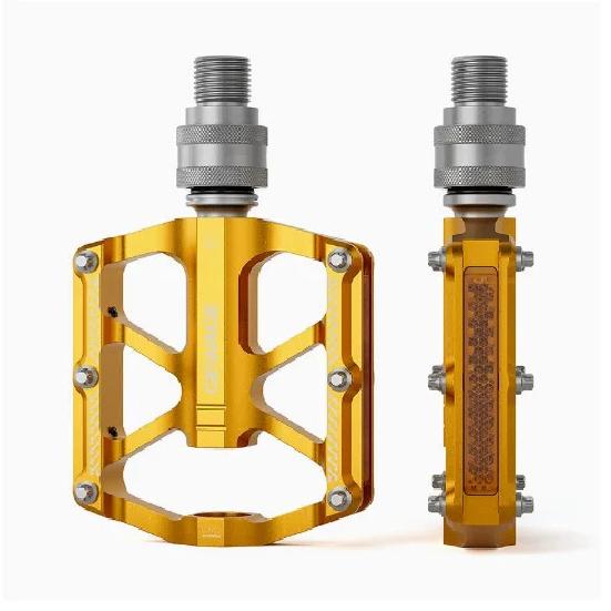 aluminum alloy quick release pedals with reflector, suitable for brompton dahon folding bikes and MTB road bike