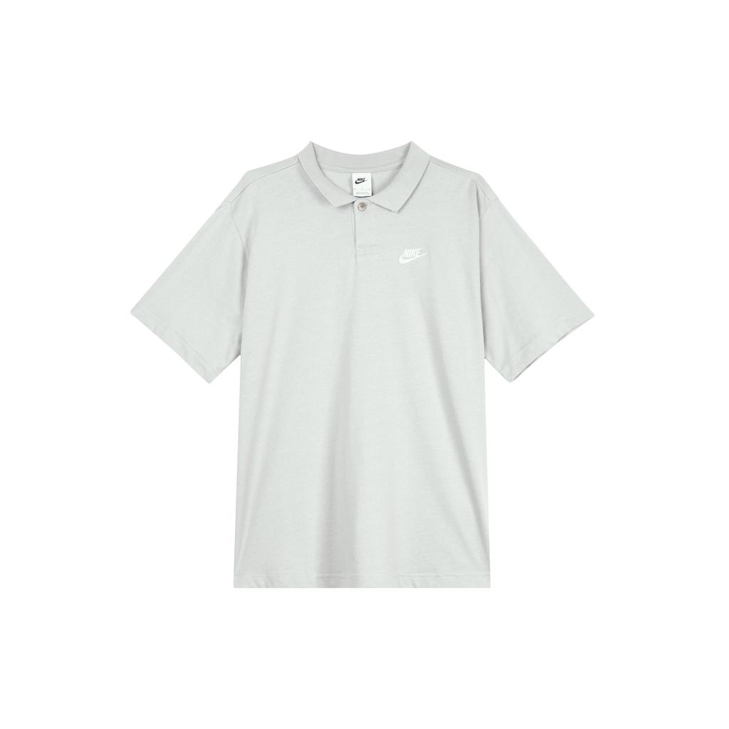 Nike Dri Fit Polo Shirts Men's Light Smoke Gray Polo Collar Moderate Straight Fit DX0618-077