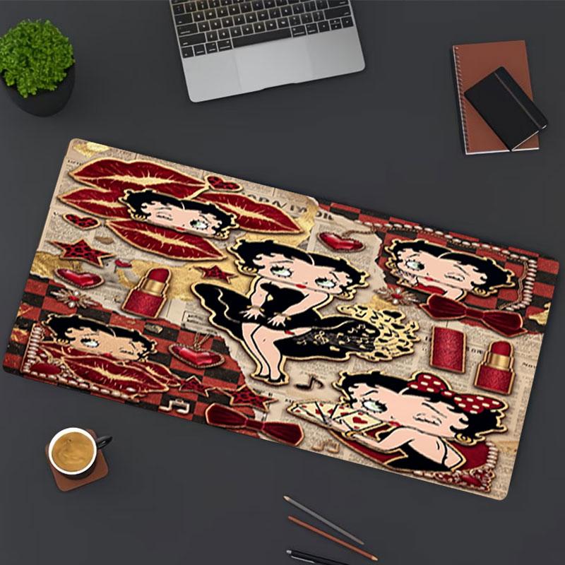 Betty Boop Print Mouse Pad, for Keyboard Pad Laptop PC Mat for Office Home Use, Desk Decor, Perfect Birthday Gift for Gamers