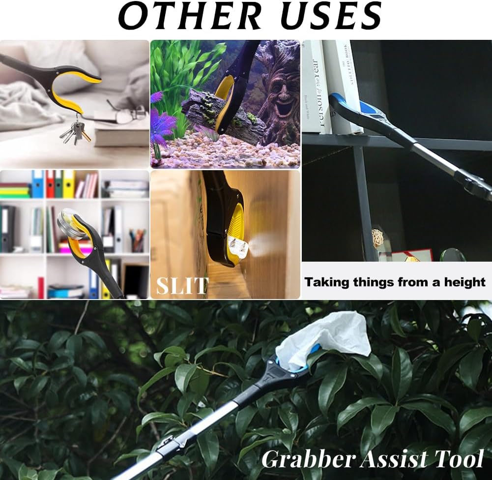 43" Tutucu Uzatıcı Alet, Yaşlılar İçin Ekstra Uzun Tutucular, Mıknatıslı Hafif Pratik Çöp Kapıcı Tutucu, Kol Uzatma