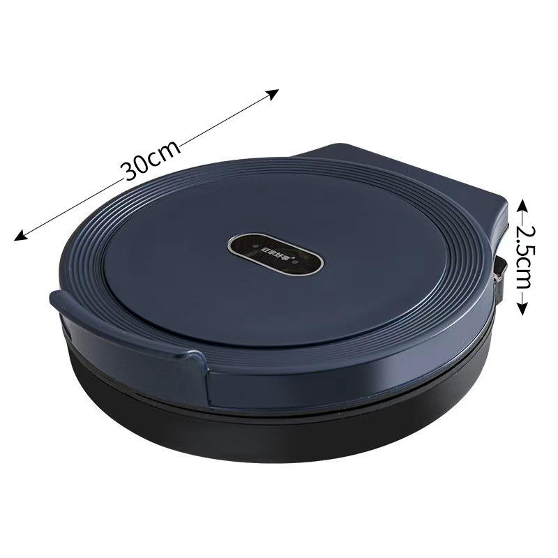 Deep Dish Electric Crepe Maker with Dual-Sided Heating - Large, Multifunctional Pan for Pancakes, Grilling, Baking, and Frying