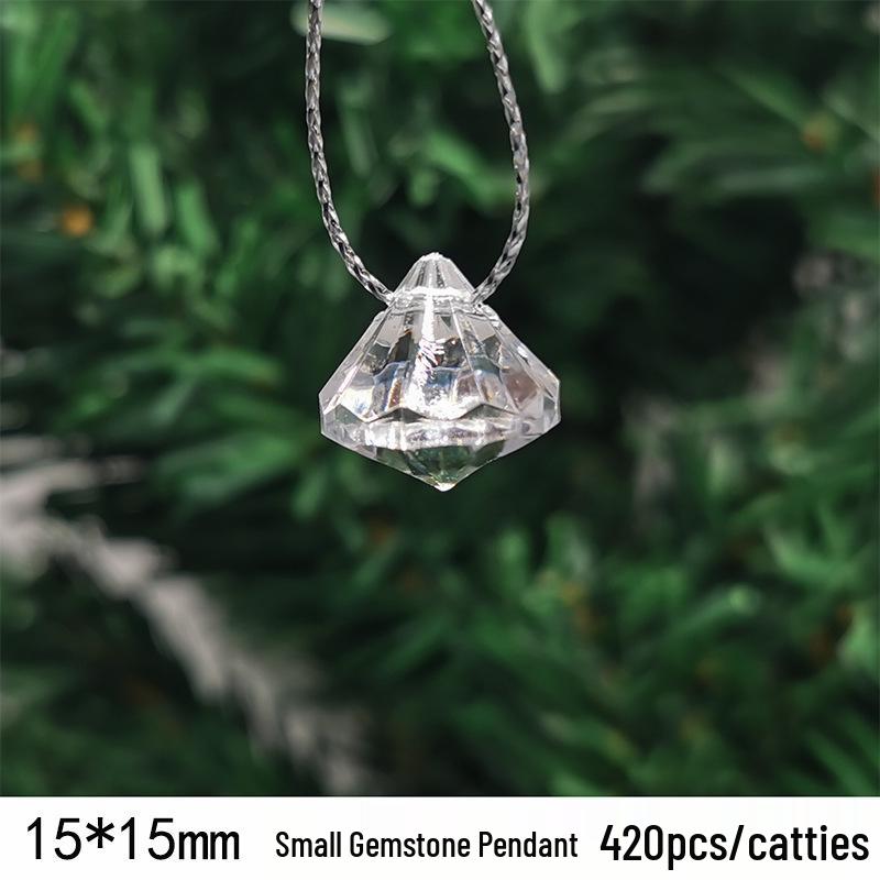 DIY Acrylic Beaded Jewelry Accessories: Transparent Cone Pendant for Door, Window, or Bead Curtains