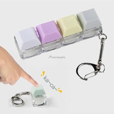 Tastatur-Taste Zappeln Spielzeug Bunte Schlüsselanhänger Keycap Stress Relief Spielzeug Für Kinder Erwachsene Geschenke Finger Taste Anti-Stress-Spielzeug