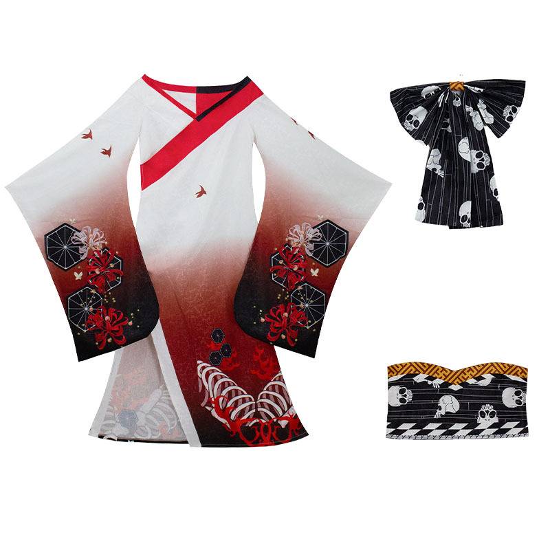 

Человек-бензопила Макима Кимоно Косплей Костюм Мультяшный Персонаж Вечеринка Хэллоуин XXL