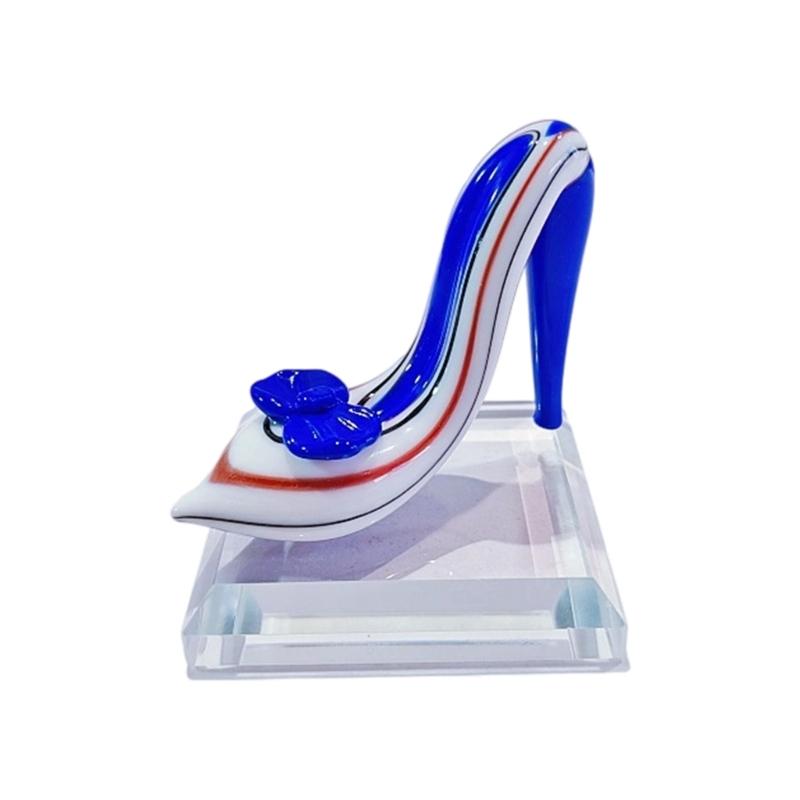 Glass Figurines Glass High Heel Figurines Centerpiece Sculpture Collectibles Sculpture Statue Home Decorations Gift