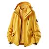 Unisex 3-in-1 Detachable Outdoor Jacket Set: Windproof, Rainproof, Wear-Resistant