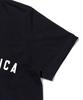 PAPERBOY Crop Santa Monica Short Sleeve T-Shirt - Black