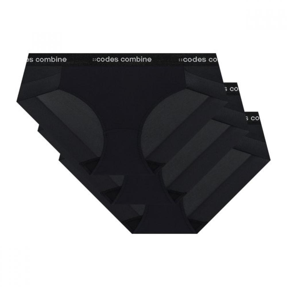 CodeS Combine Innerwear Women S baSic hipSter Panty Black Cfwbp361 Bbb 3pack 361-BBB/90