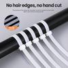 100/200g Self-locking plastic nylon tie white Zip wraps strap nylon cable tie set fastening ring Loop Wire Wrap For Home