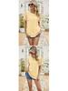 Women's Eyelet Summer Round Neck Short Sleeve Casual T-shirt