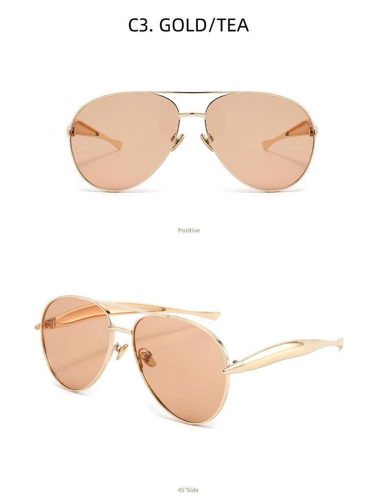 2025 Retro Frog-Shaped Large Frame Sunglasses - High-End Women's Trendy Street Style Glasses
