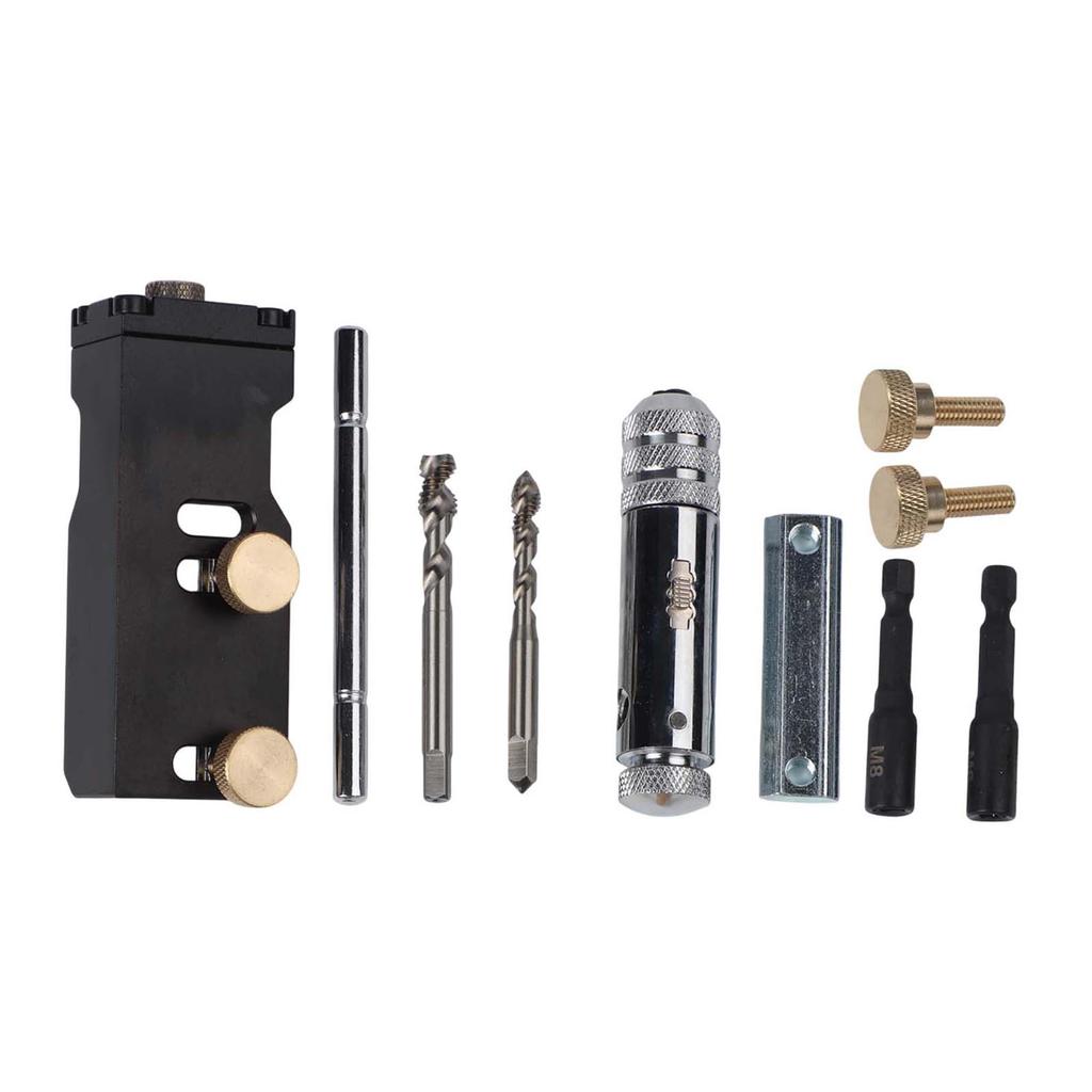 Adjustable Stop Aluminum Profile Drill Guide with Positioning Jig for Accurate Hole Punching On Various Profile Sizes