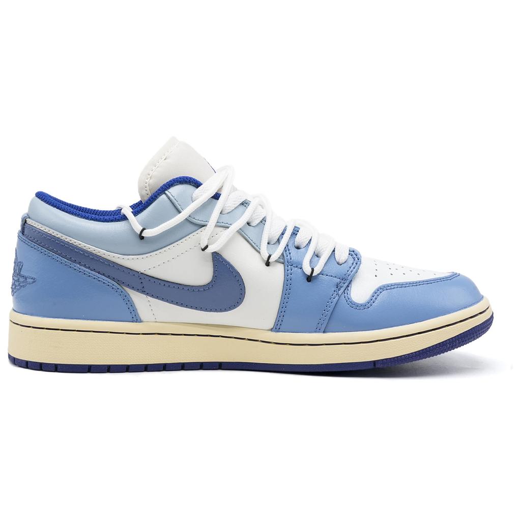 Jordan Air Jordan 1 Dream Of Light Waves Abrasion Resistant Abrasion Resistant Low Top Vintage Basketball Shoes Men's 553558-147(Team73-)