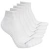 Skechers 5pk Unisex 1/2 Terry Qtr Crew, Unisex White Socks