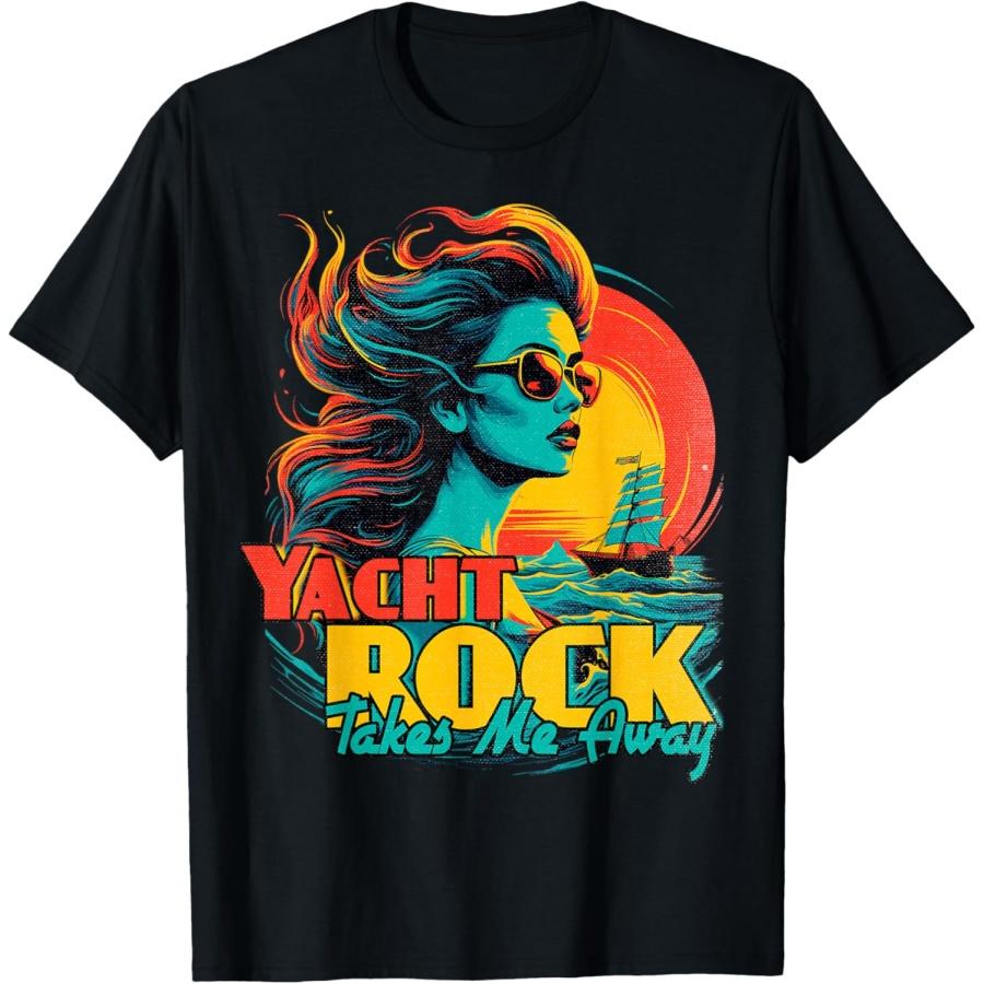 Yacht Rock уносит меня - Футболка с принтом Party Boat Sailing Yacht Rock S