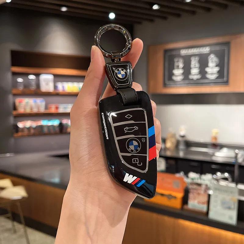 Funda para llave de pantalla LED de fibra de carbono ABS para BMW G30 G12 G11 G32 G31 5 7 Series I8 I12 G01 X3 X4 G05 X5 G07 X7