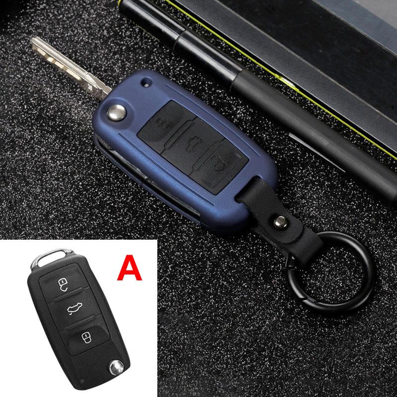 ABS+Silicone Car Key Cover Case for Skoda Octavia A5 A7 Kodiaq Karoq Rapid Yeti for V W Passat B8 Skoda Superb A7 2017