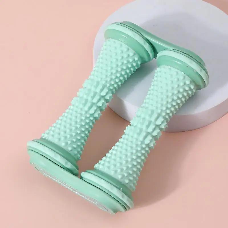 

Foot Double Row Roller Massager Plantar Fasciitis Prevention Foot Relaxation Reflexology Massage Tool For Improving Flat Feet зелений