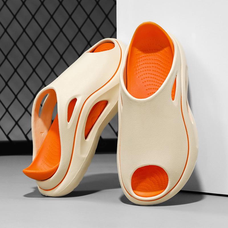 

2025 Новые мужские тапочки для улицы, для дома, пляжные сандалии, толстая мягкая подошва, шлепанцы, мужские шлепанцы, парные тапочки, мужская повседневная обувь 36-37