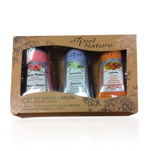 

Difeel Happy Set 3 Natural Hand Cream Luxury 3-Piece Set, New York [Officially Imported]