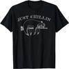 Just Chillin Sloth Funny Sarcastic T-Shirt Gift