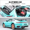 1:24 Scale 911 Turbos Metal Sports Car Alloy Model Car Diecast & Toy Car Simulation Sound and Light Collection Children's Gift
