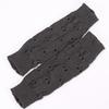 Winter Hand Gloves Soft Warm Gloves Arm Crochet Hollow Out Fingerless Gloves