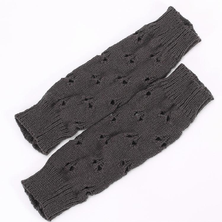 Winter Hand Gloves Soft Warm Gloves Arm Crochet Hollow Out Fingerless Gloves