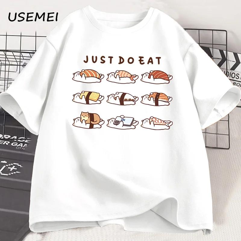 Eat The Rich T Shirt Men Funny Cotton Short-sleeve T-shirt Streetwear Printed TShirt Casual Funny Tops Male Clothes