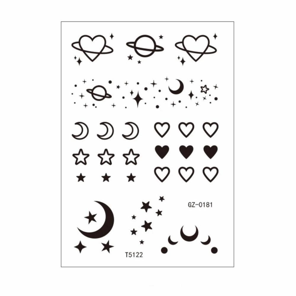 Elegant Temporary Tattoo Stickers Long-lasting Body Art Tattoo Flower Tattoo Stickers Party