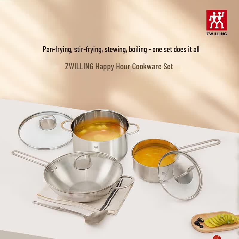 ZWILLING 1032811 Stainless Steel 4-Piece Cookware Set