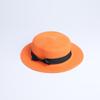 Parent-child sale sun flat straw hat boater hat girls bow summer Hats For Women kid and Beach flat panama straw hat