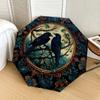 1pc Ravens in Ornate Floral Frame Umbrella with Plastic Handle,Suitable for All Seasons Home Travel Outdoor UmbrellaDD1290